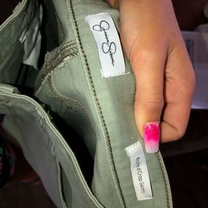 Jessica Simpson light green pants
